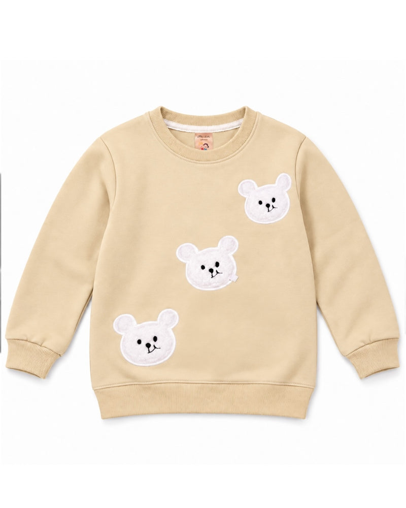 Felpa girocollo in cotone per Bambina