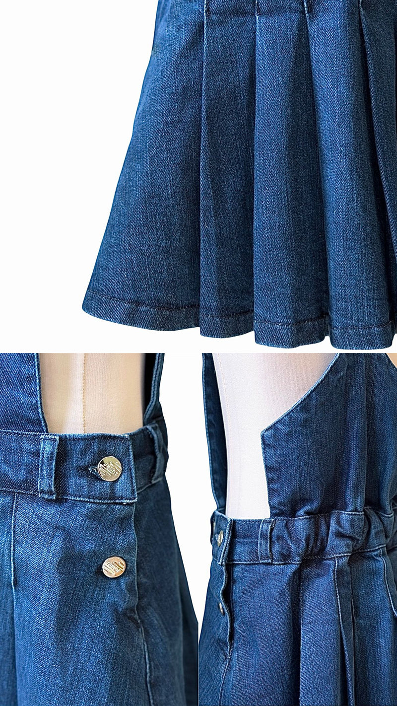 Salopette in Denim con spalline intercambiabili – Piccole Storie da Indossare