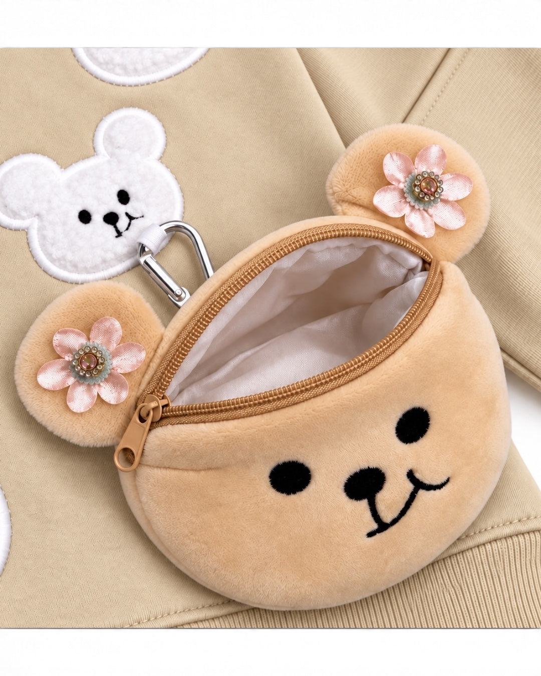 Felpa girocollo in cotone per Bambina
