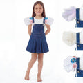 Salopette in Denim con spalline intercambiabili – Piccole Storie da Indossare