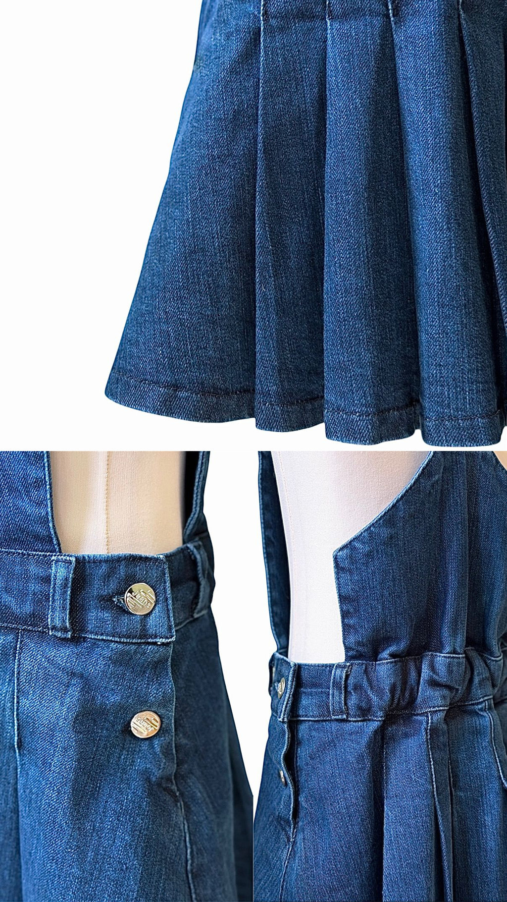 Salopette in Denim con spalline intercambiabili – Piccole Storie da Indossare