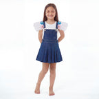 Salopette in Denim con spalline intercambiabili – Piccole Storie da Indossare