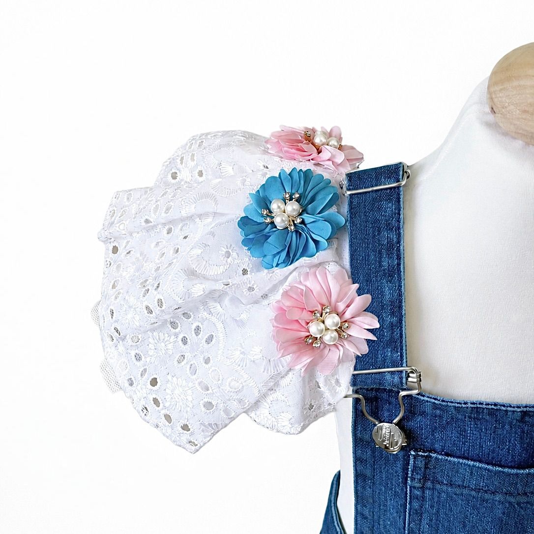 Salopette in Denim con spalline intercambiabili – Piccole Storie da Indossare
