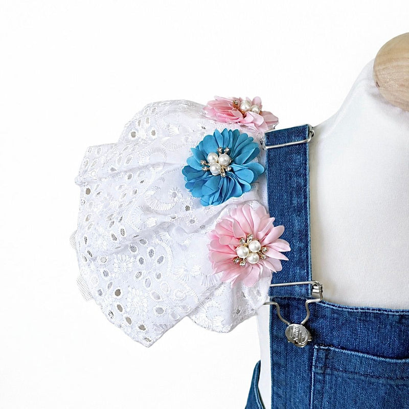 Salopette in Denim con spalline intercambiabili – Piccole Storie da Indossare